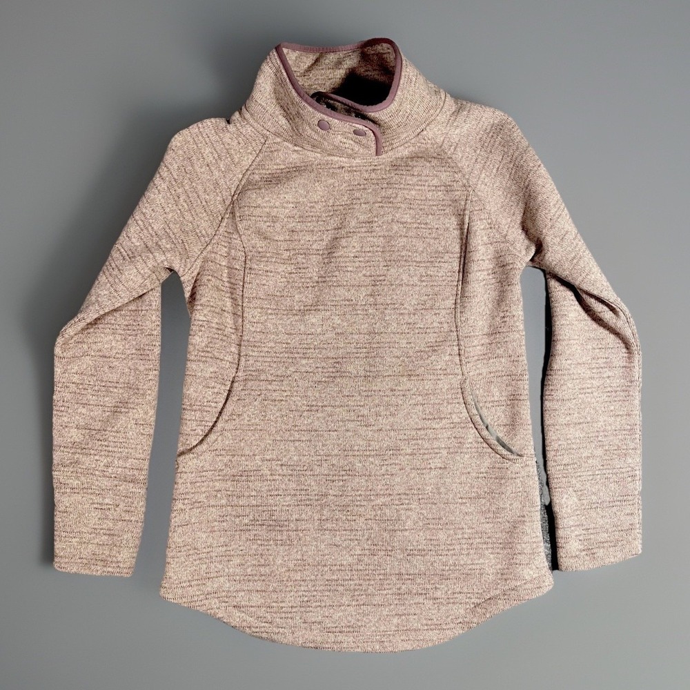 Prana Sweater Pink Tri Thermal Threads Tunic Pullover Fleece Outdoor Gorpcore M
